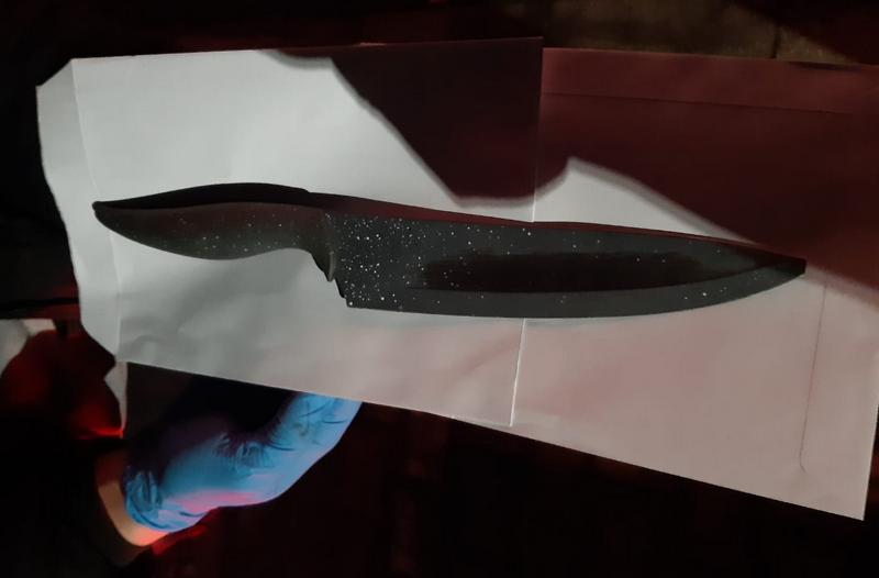 nóż grożenie nożem masaż leszno - Wielkopolska Policja 