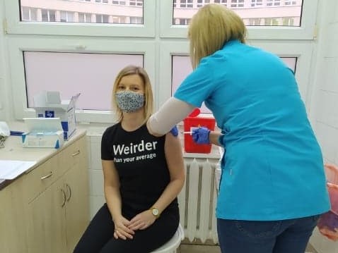 szczepienia covid dps kalisz - FB: Krystian Kinastowski - Prezydent Kalisza