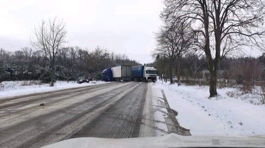 zderzenie tirów oborniki rogoźno - Motosygnały