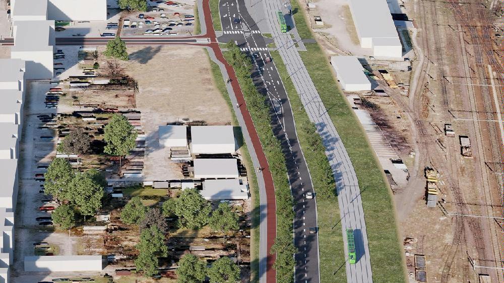 nowa ulica głogowska w poznaniu wizualizacja  - UMP