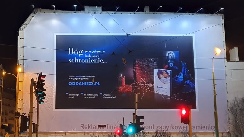 reklama estkowskiego - FB: Oddanie33.pl - przez Maryję do Jezusa