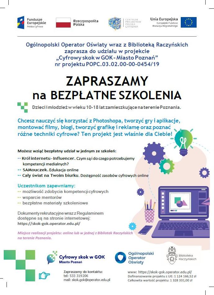 Cyfrowy skok w GOK - Miasto Poznań - Organizator