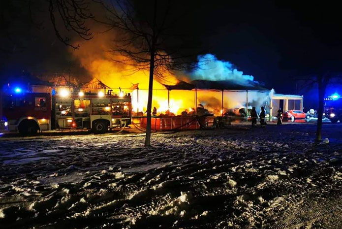 pozar_piotrkowice stadnina - PSP Kościan