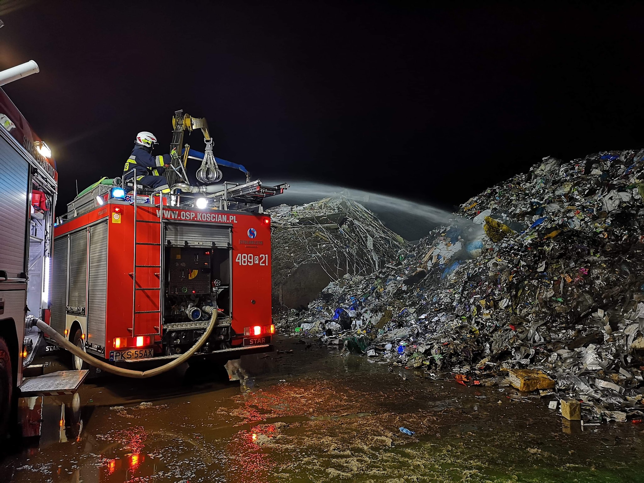Składowisko w Przysiece - OSP KSRG Kościan