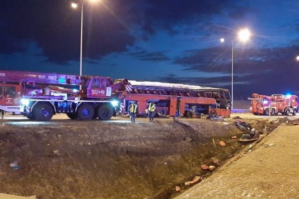wypadek autobus A4 - Podkarpacka Policja