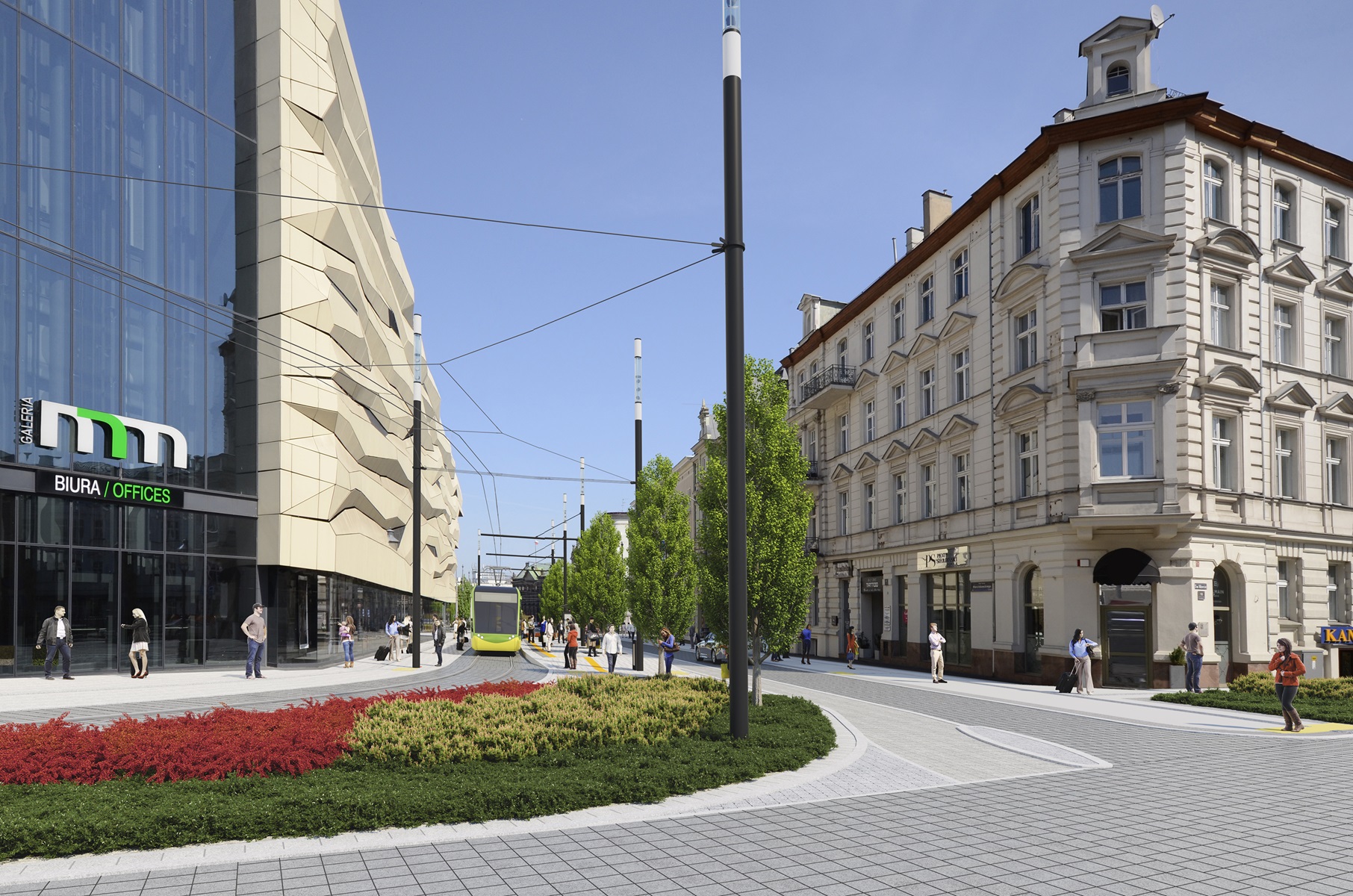 święty Marcin i Al. Marcinkowskiego remont - Materiały prasowe 