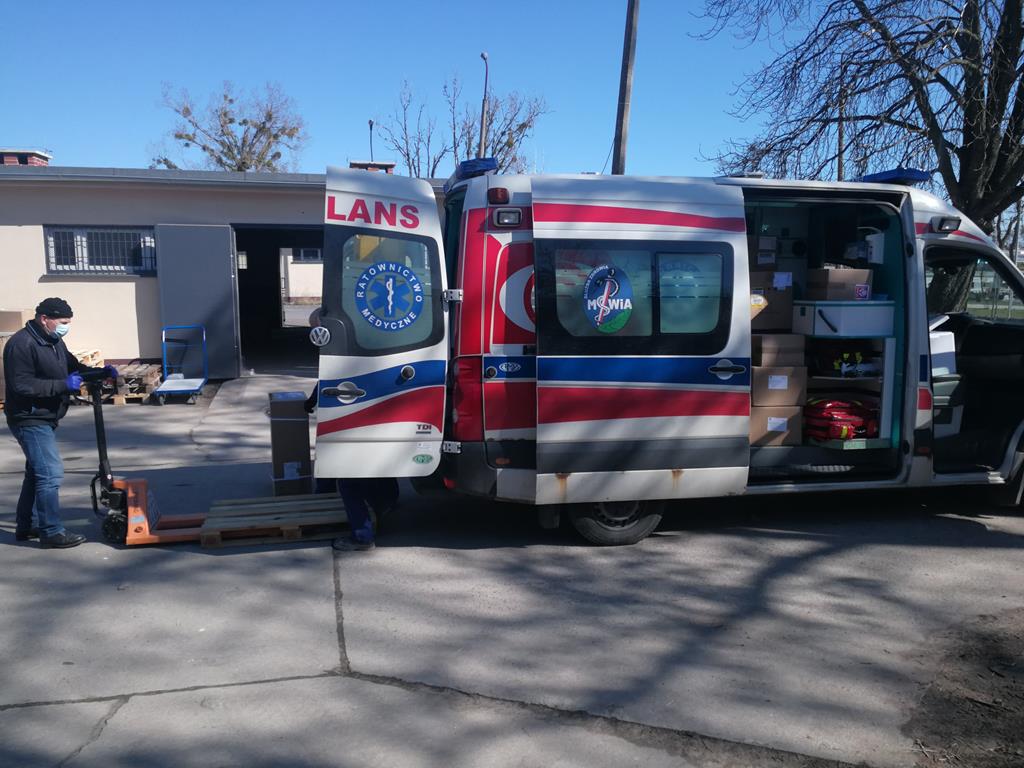 sprzęt covid szpitale wielkopolska  - WUW