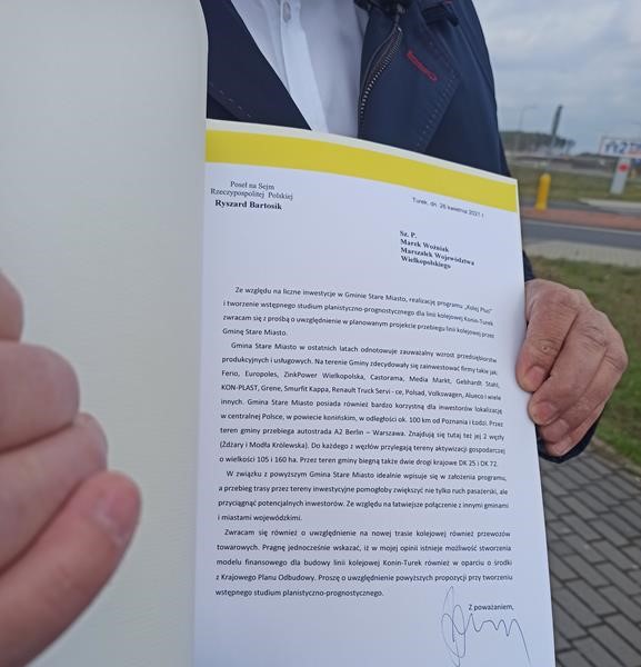 linia konin turek przez stare miasto minister ryszard bartosik - Bartosz Garczyński