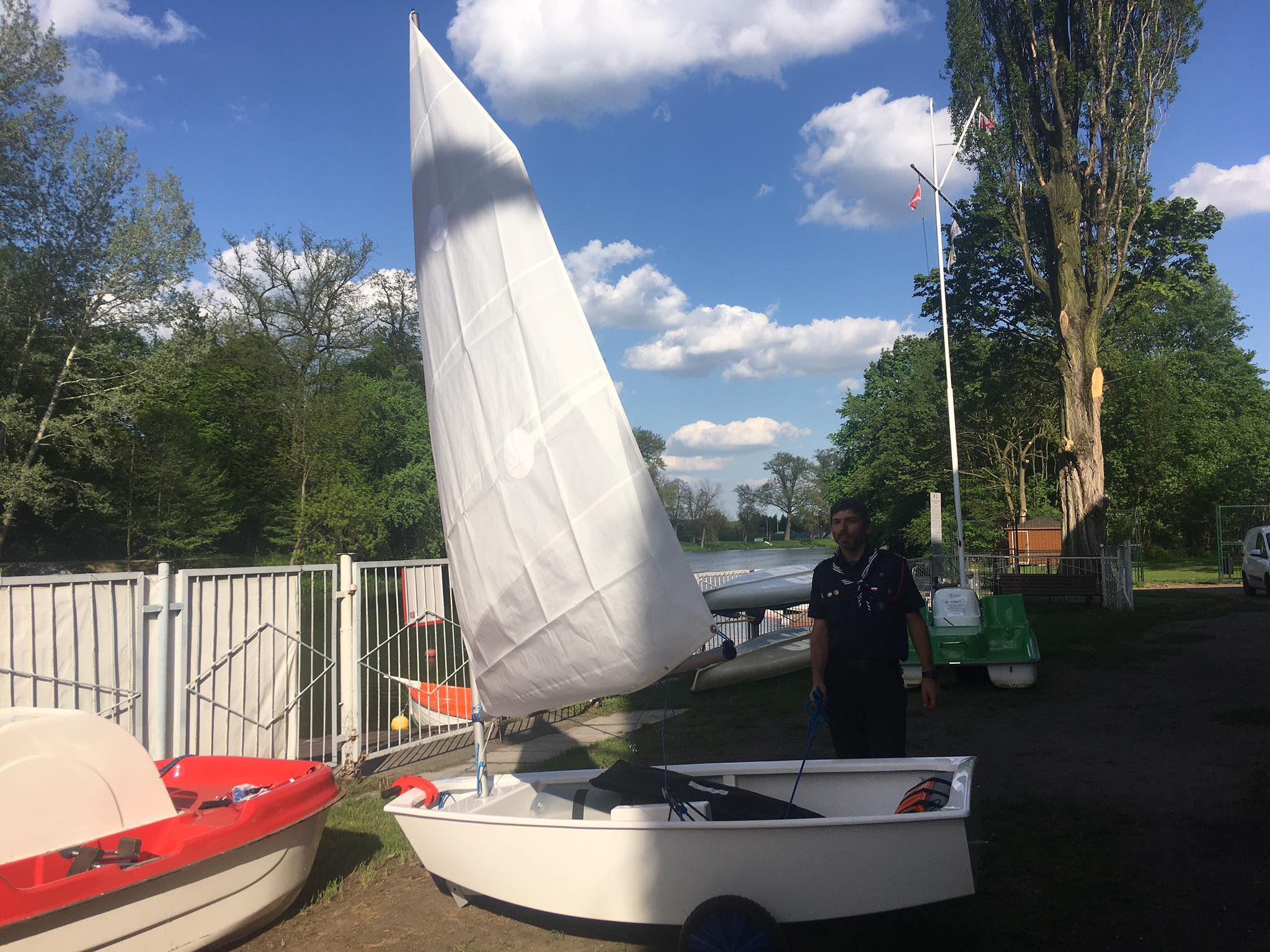 żaglówki klasy Optimist - Danuta Synkiewicz