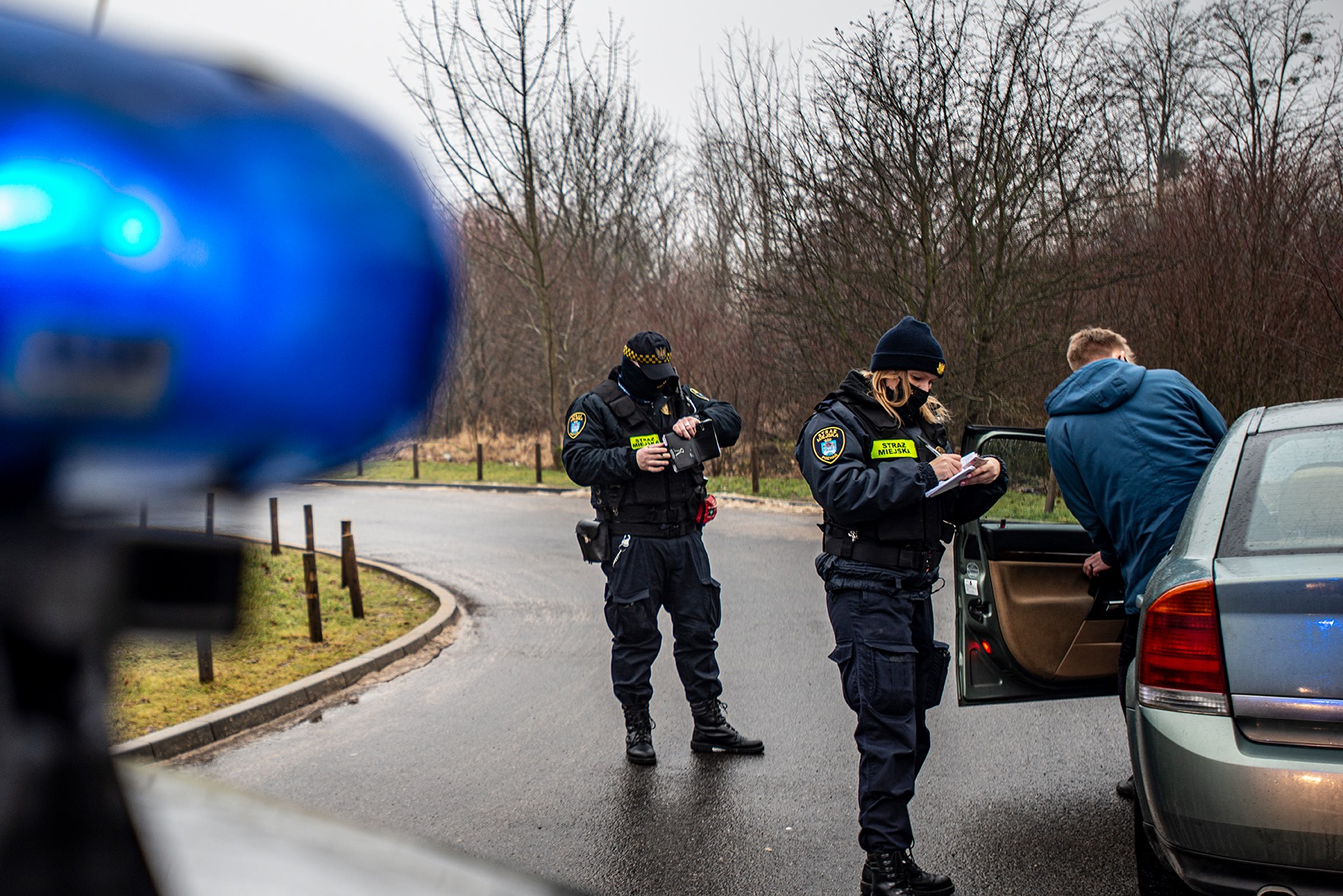 poznaniacy wjeżdżają do parków straż miejska  - Straż Miejska Miasta Poznania