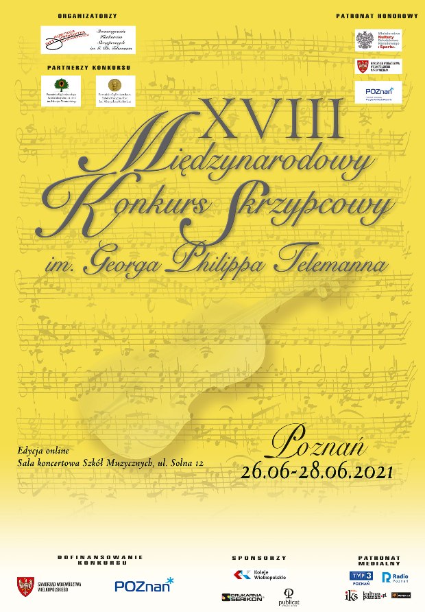 XVIII Międzynarodowy Konkurs Skrzypcowy Telemann - Organizator