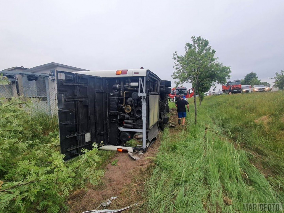 jełowa kępno wypadek autobus - dzięki uprzejmości Radia Opole (autor: Mario)