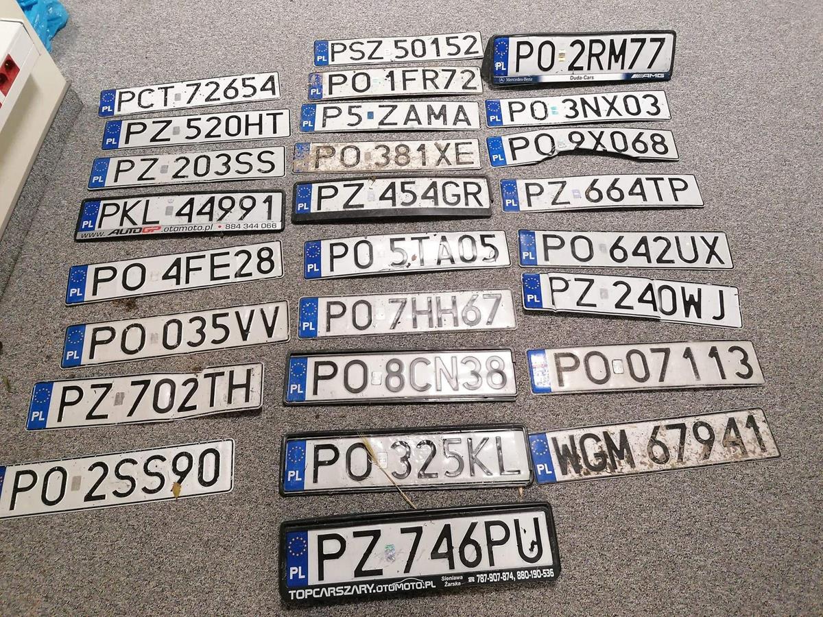 tablice rejestracyjne ulewa - Straż Miejska w Poznaniu