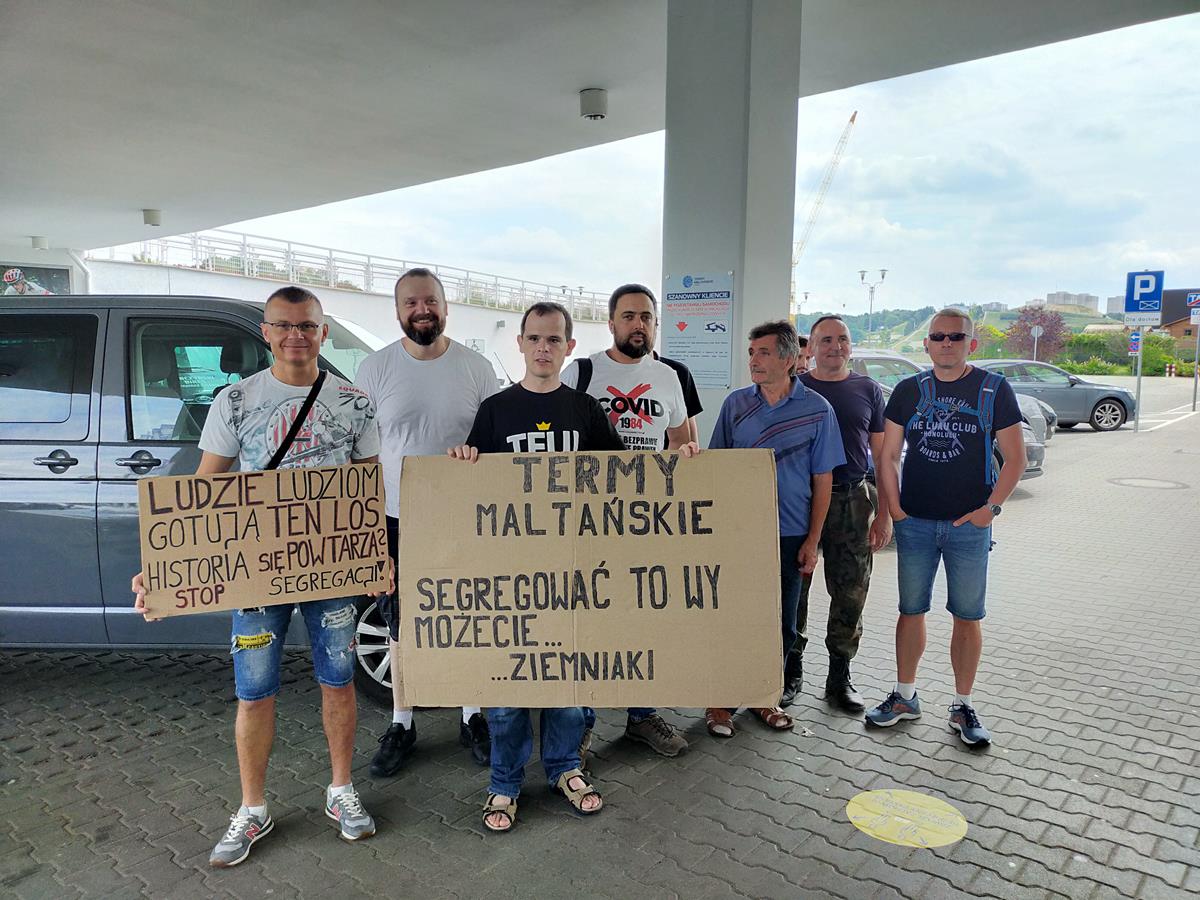 pikieta termy maltańskie protest - Paweł Malicki