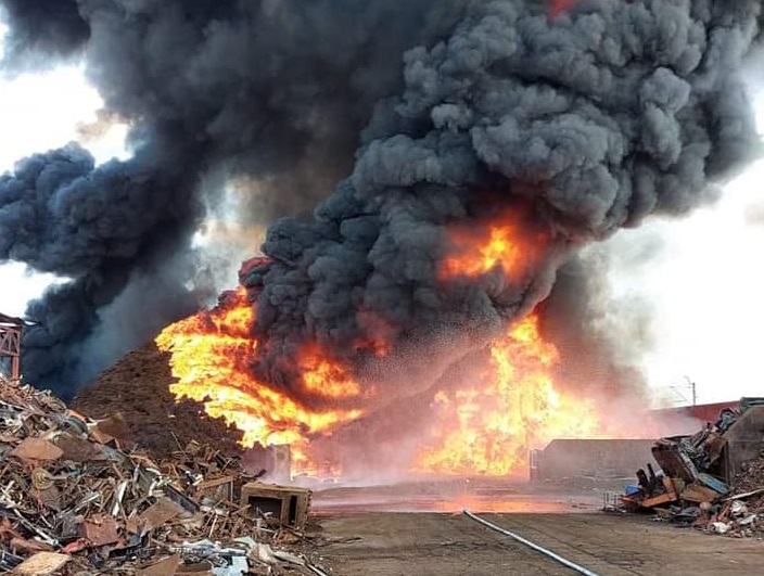 pożar przysiaka  - OSP Czacz