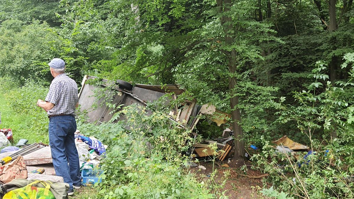 wypadek przyczepa - Słuchacz