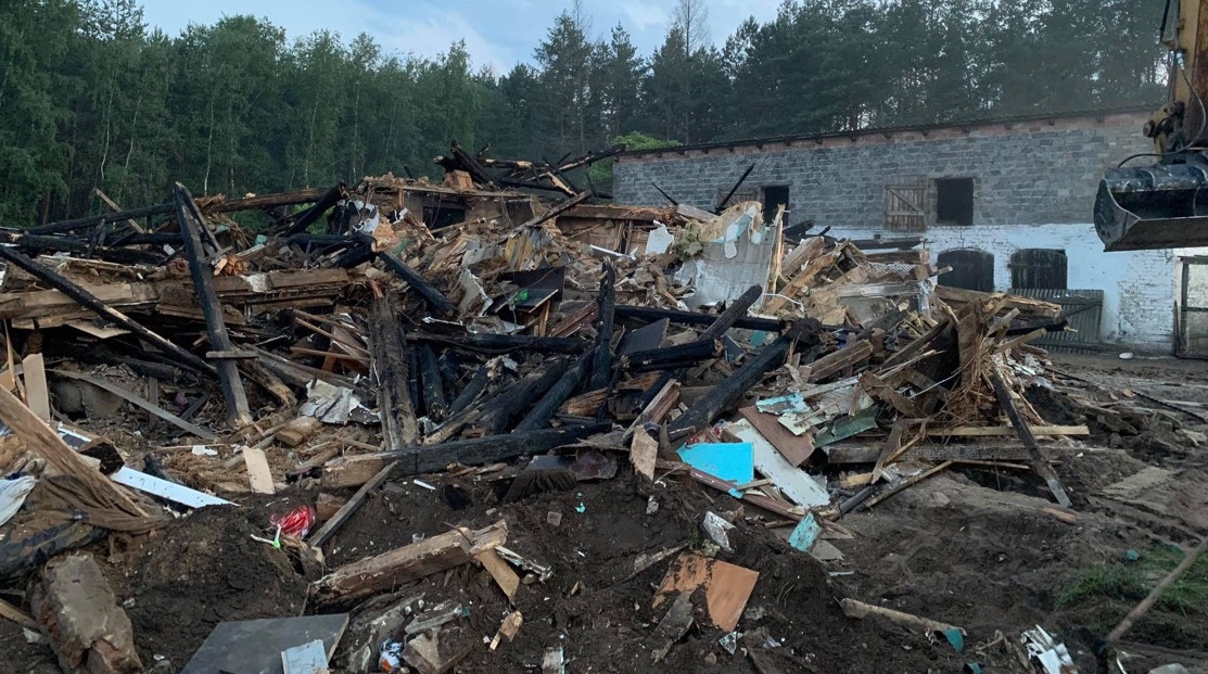 krzyż pożar pogorzelcy - Zrzutkapl