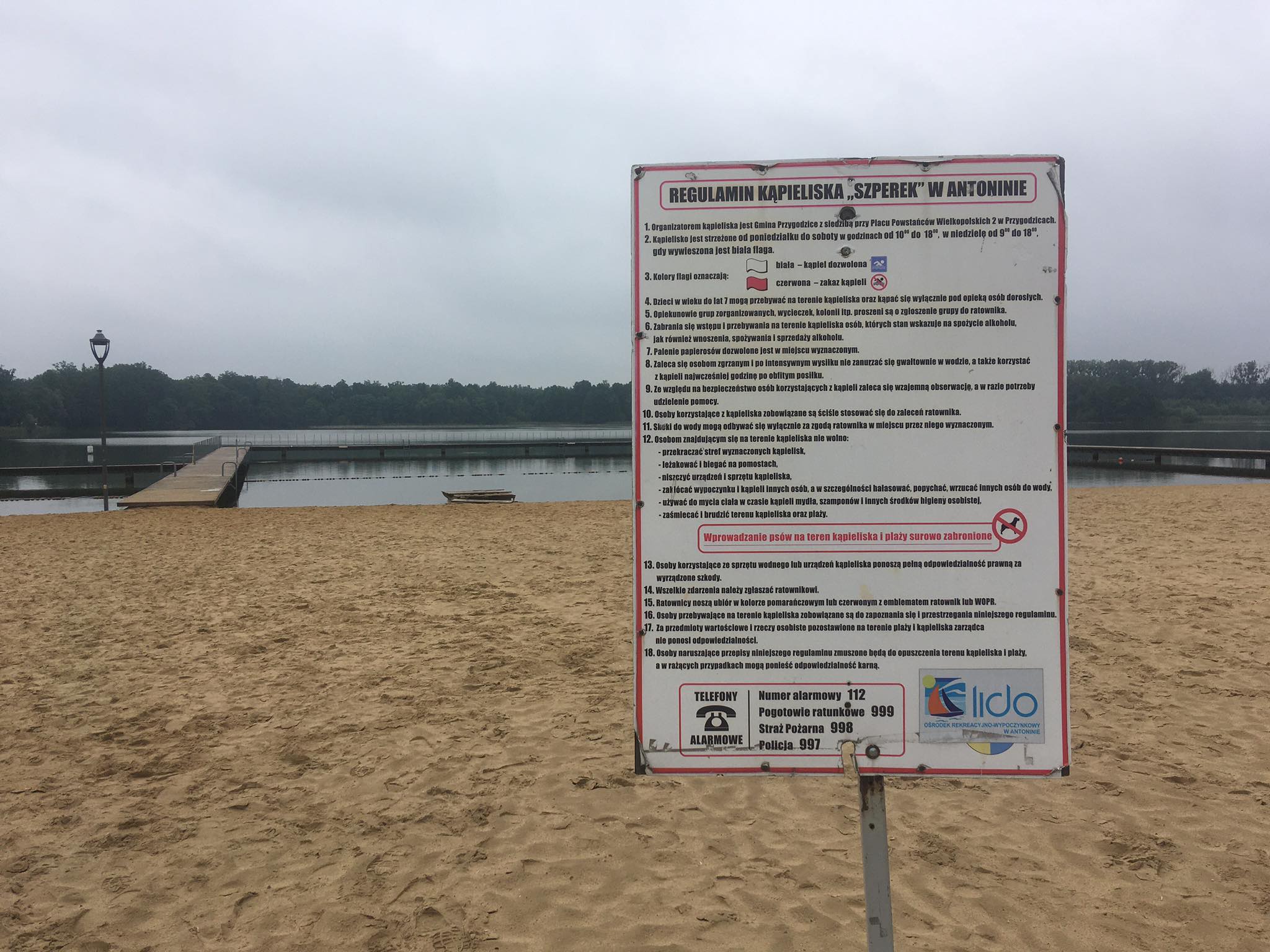 kąpielisko jezioro szperek antonin  - Danuta Synkiewicz