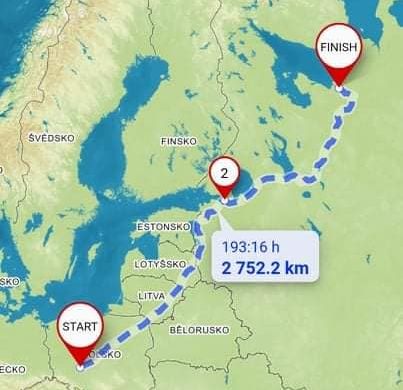 Mirosław Biszof  mapa wyprawa