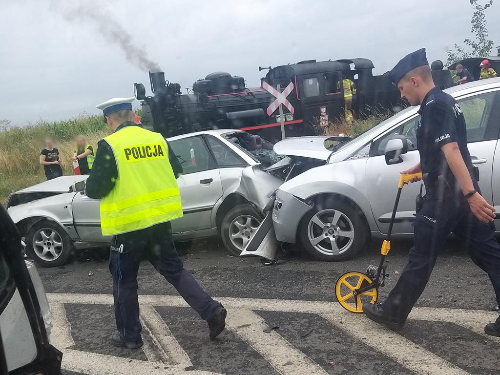 wypadek przed wąskotorówką środa wielkopolska  - Słuchacz