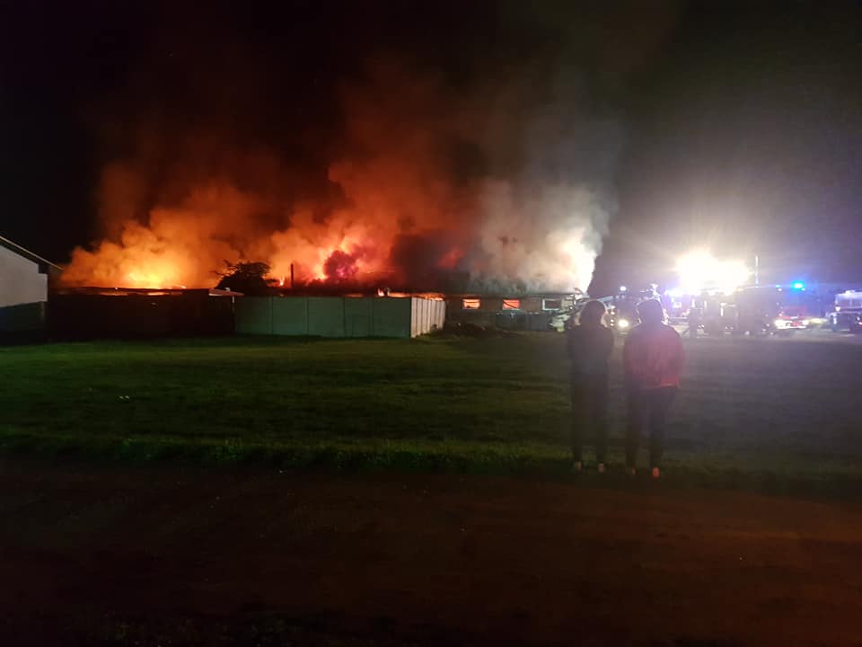 pożar delipark - Facebook - Mosina Alarmowo