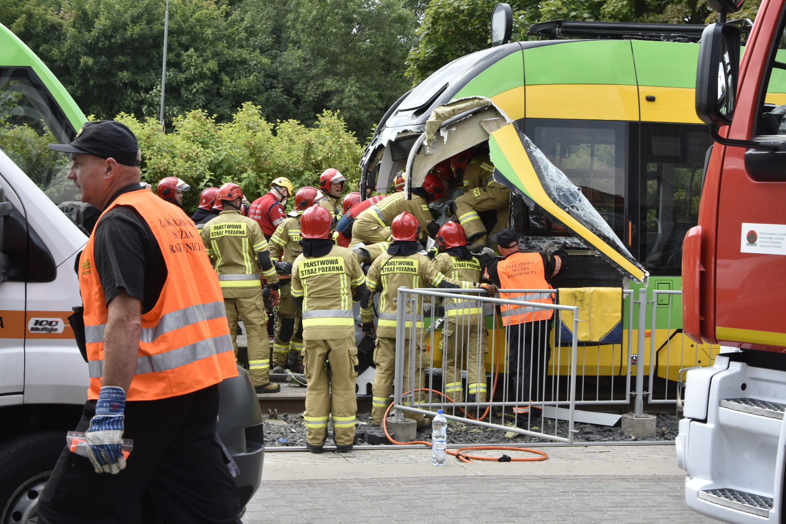 wypadek rondo starołęka zderzenie tramwajów  - Wojtek Wardejn