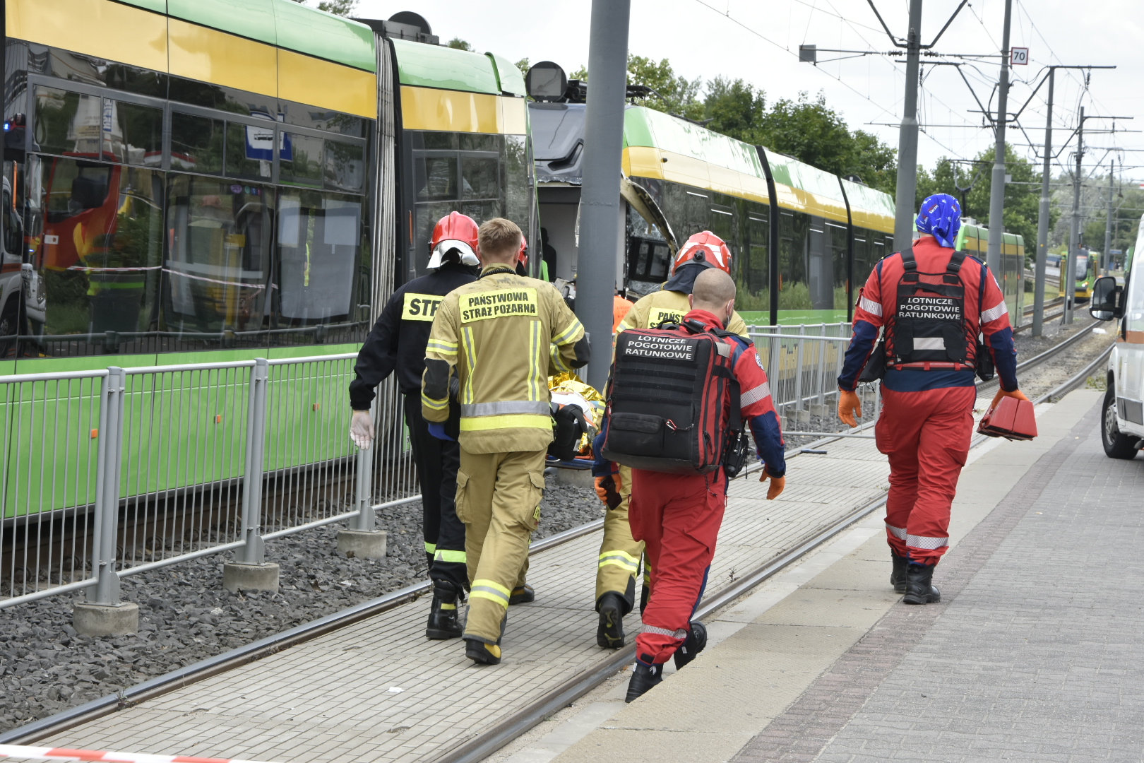 wypadek tramwaj rondo starołęka poznań - Wojtek Wardejn