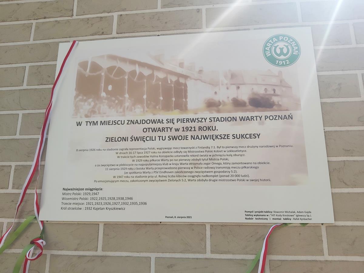 upamiętnienie stadion warty warta poznań wilda - Krzysztof Polasik - Radio Poznań