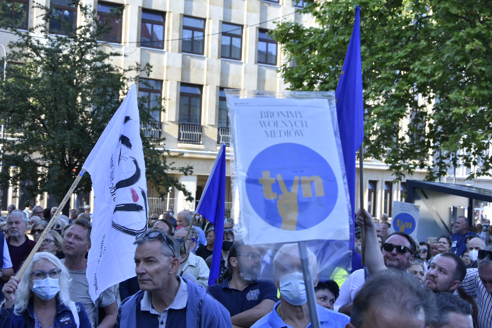 protest TVN - Wojtek Wardejn