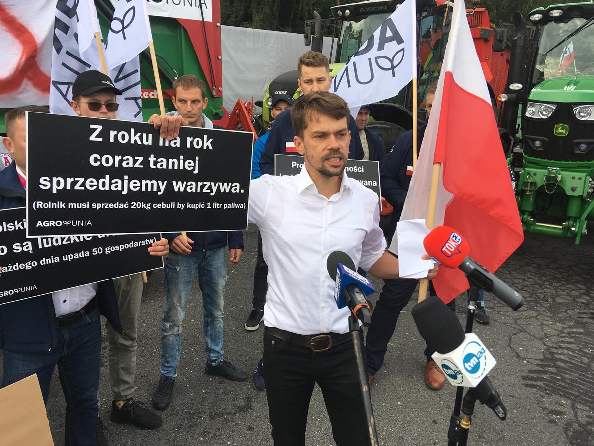 agrounia blokada protest rolników rolnicy - Rafał Regulski - Radio Poznań