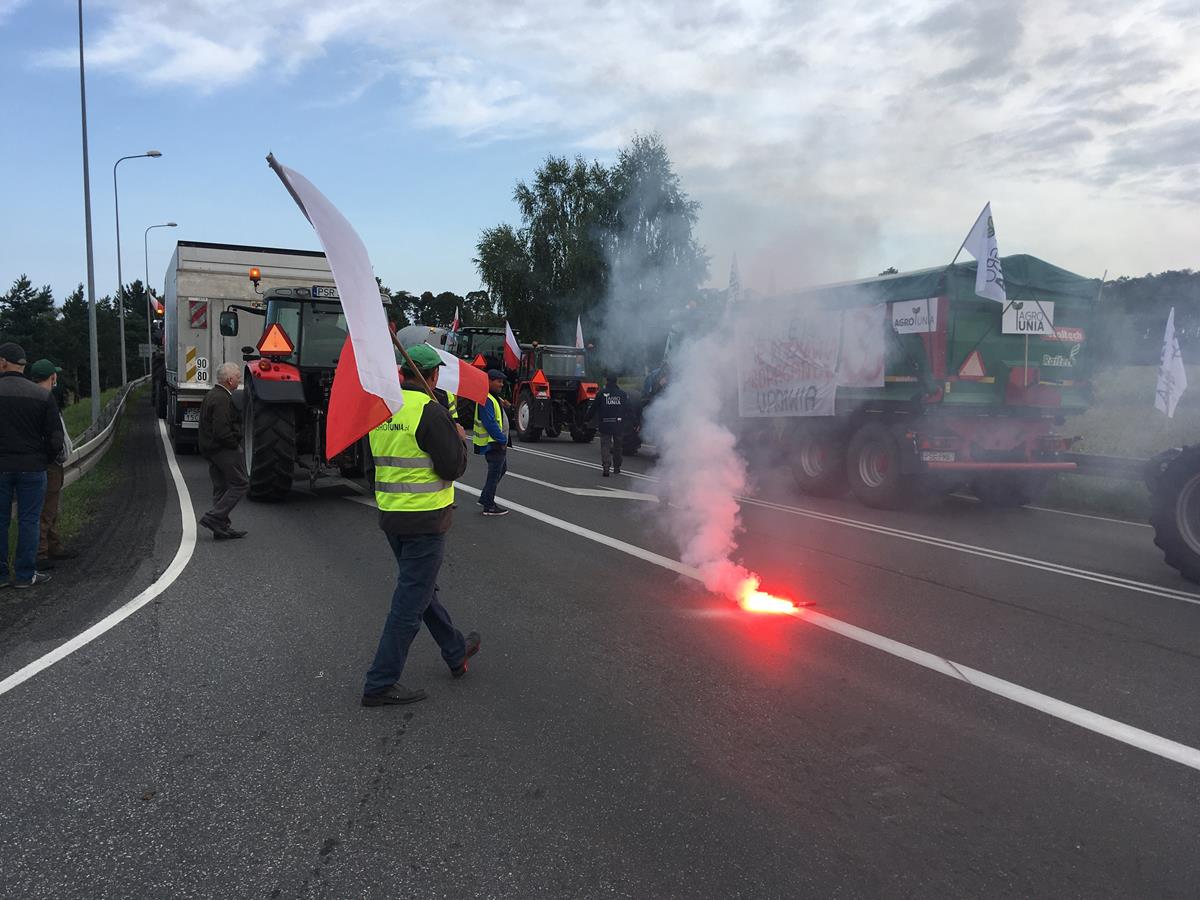 agrounia blokada protest rolników rolnicy - Rafał Regulski - Radio Poznań
