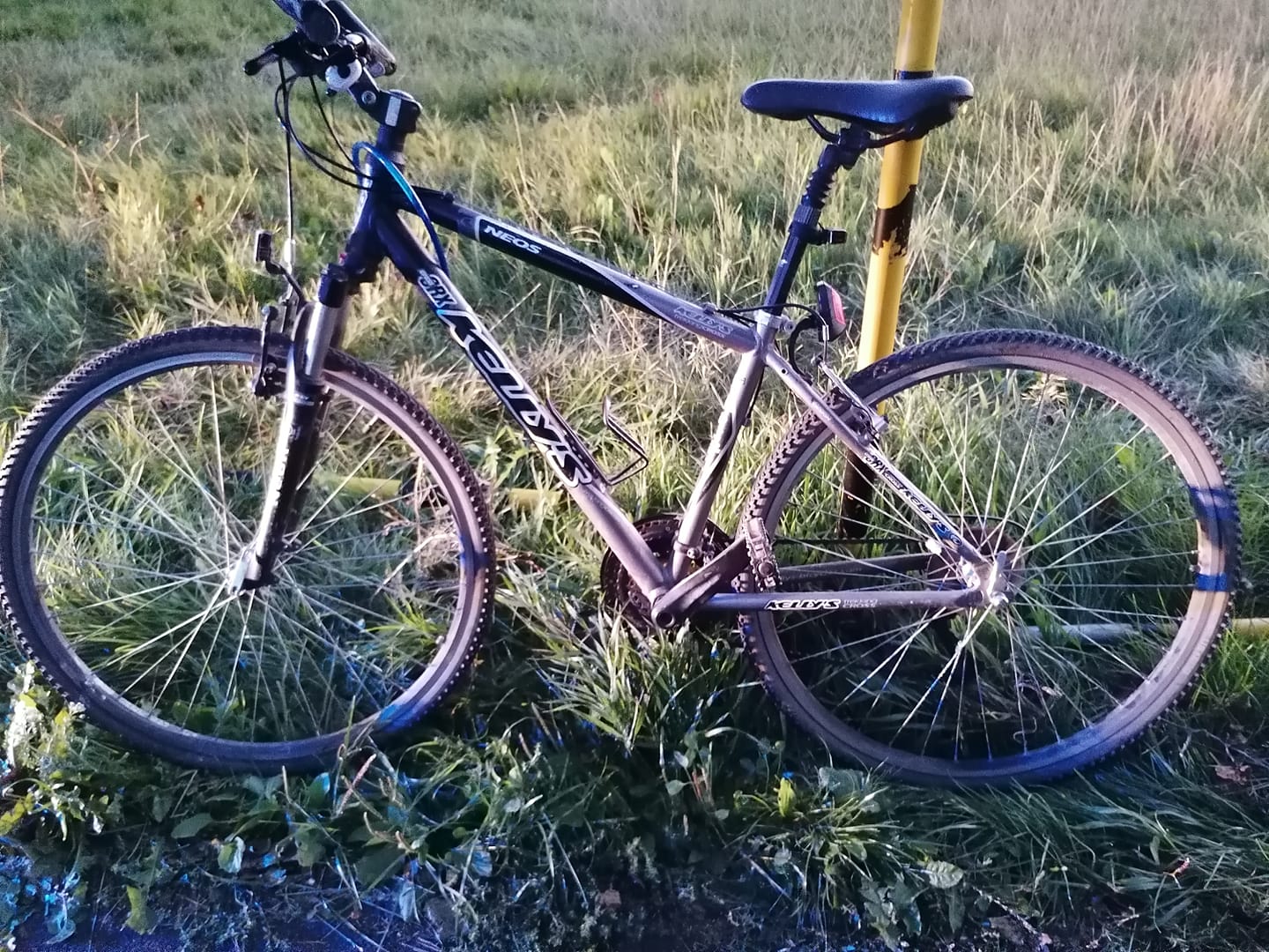 rower wędkarza porzucony  - KPP Września