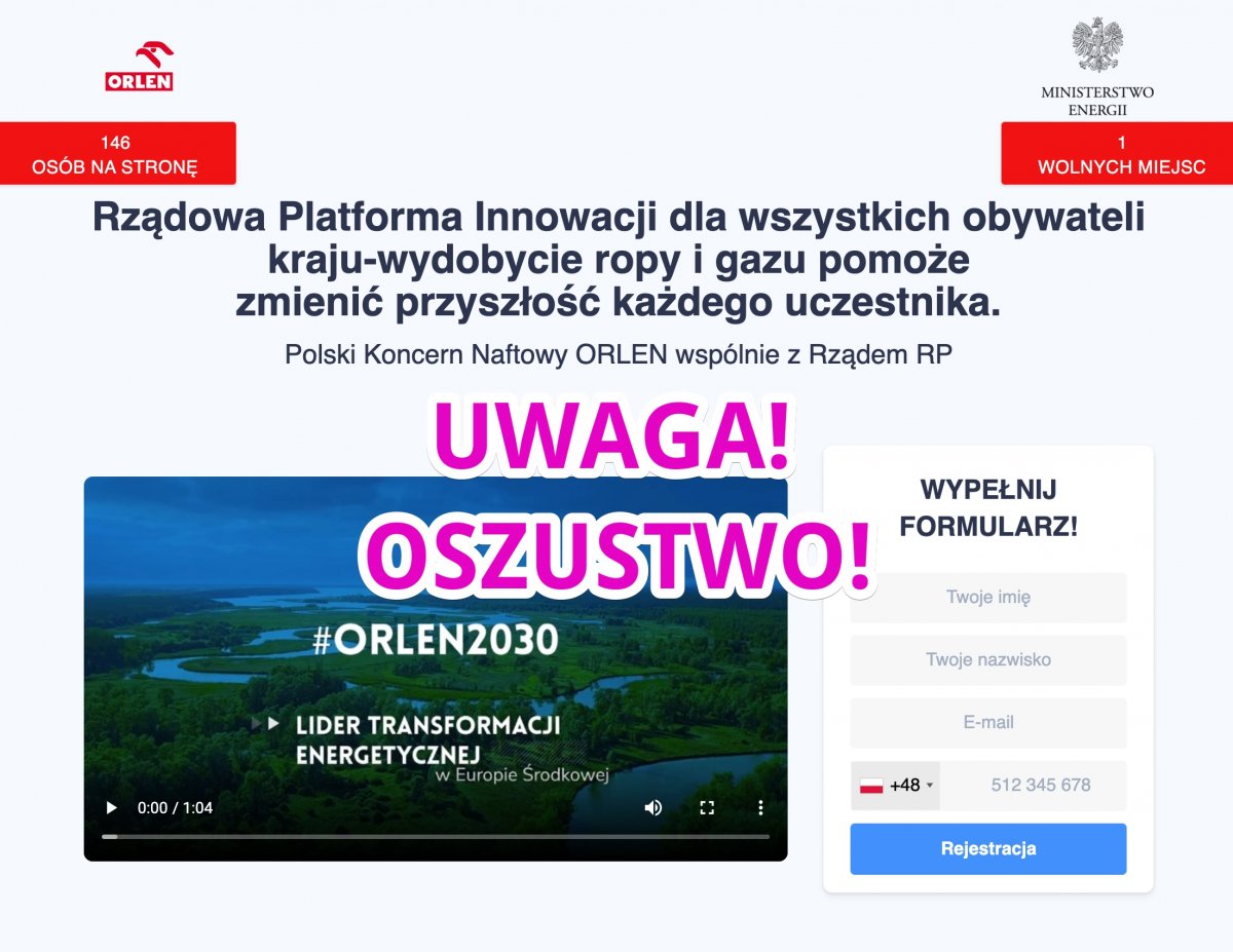 oszustwo na orlen piła - KPP Piła