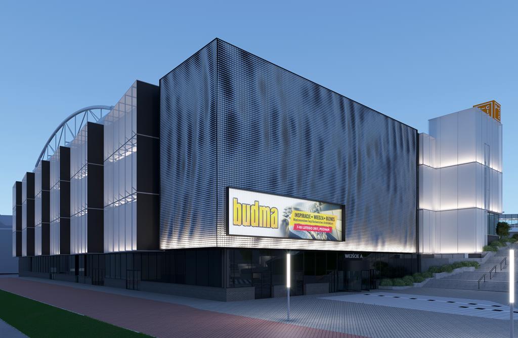 Ruchoma elewacja na Międzynarodowych Targach Poznańskich - MTP