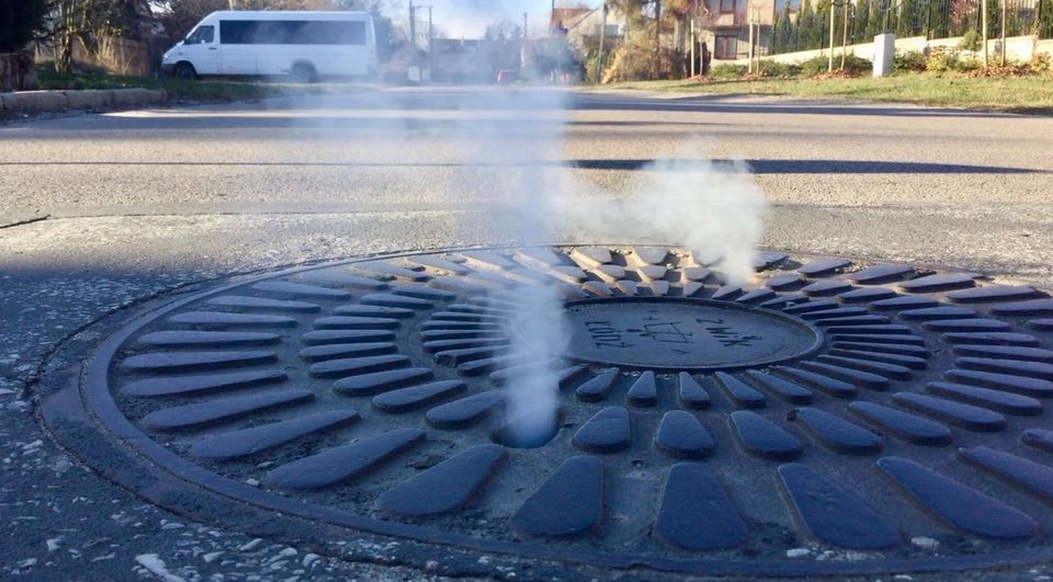 dym ze studzienki zadymianie kanalizacji  - ZWIK - UM Łódź