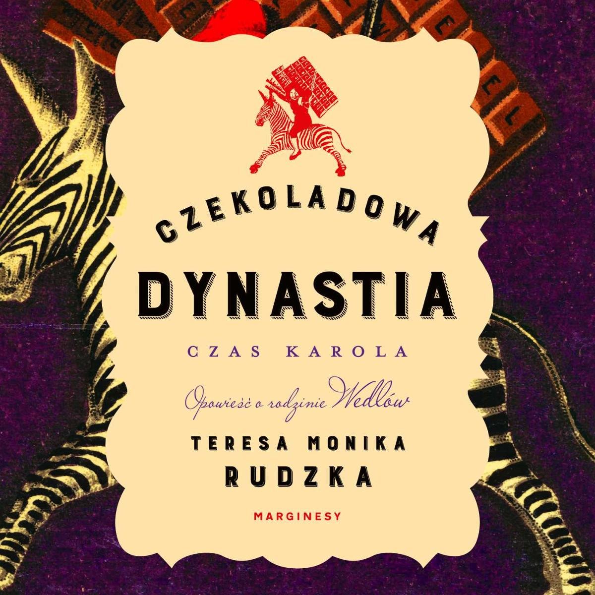 czekoladowa dynastia - okładka audiobooka - Marginesy