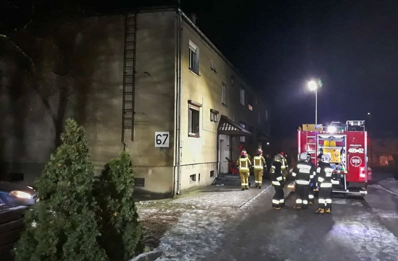 pożar budynku - PSP Kościan
