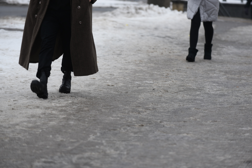 śnieg lód gołoledź ślisko poznań - Wojtek Wardejn
