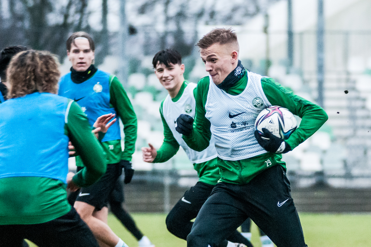 Warta Poznań trening  - Piotr Leśniowski - Warta Poznań
