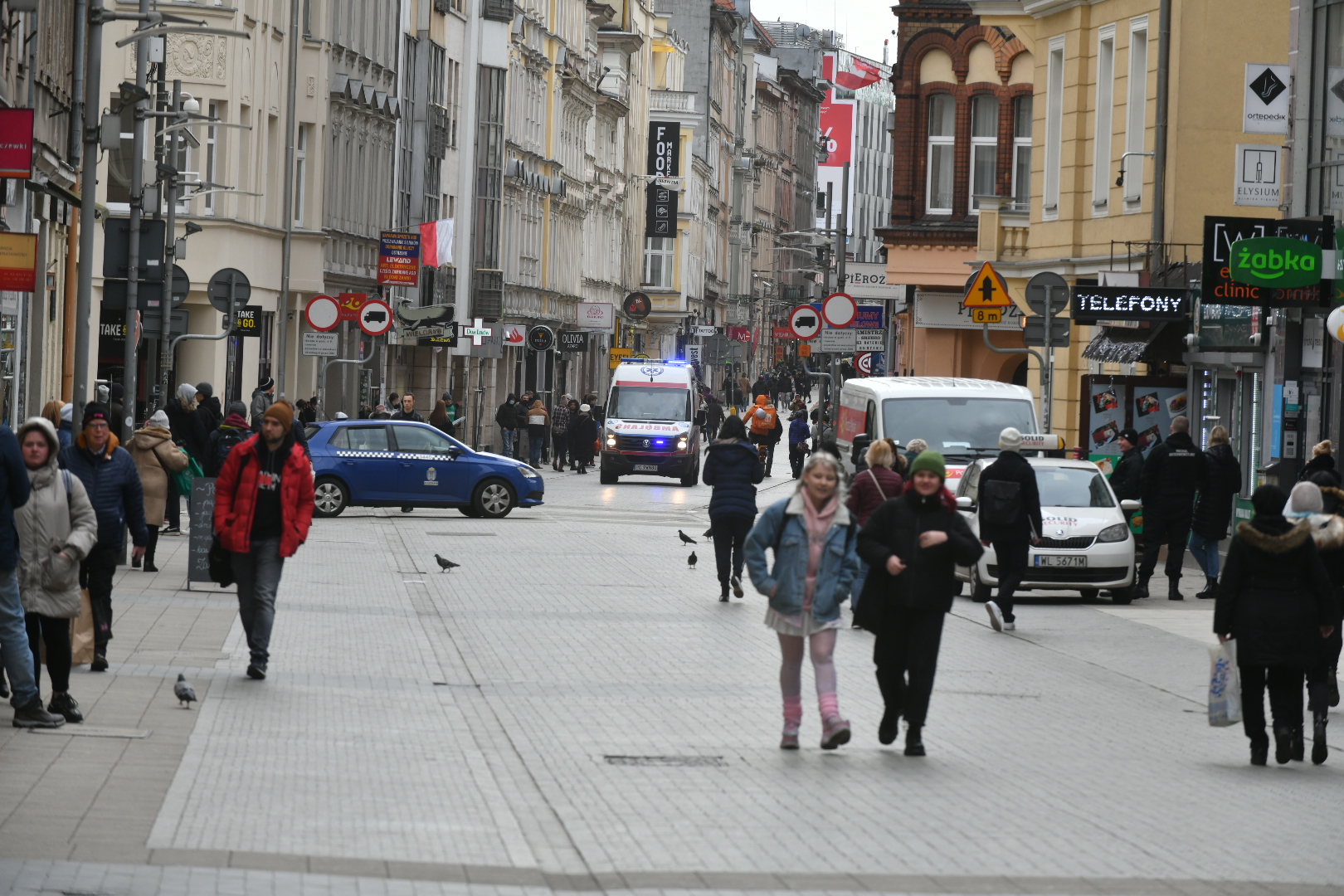 półwiejska samochody deptak  - Wojtek Wardejn
