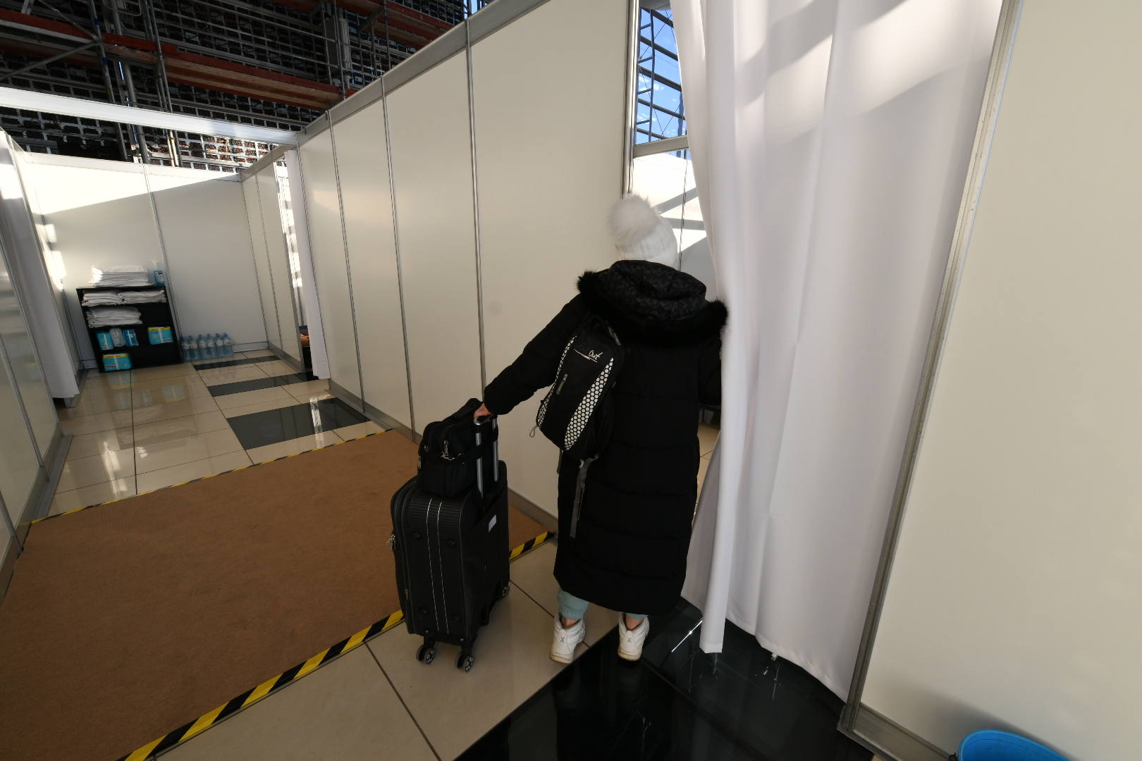 ukraińcy pomoc targi punkt recepcyjny - Wojtek Wardejn