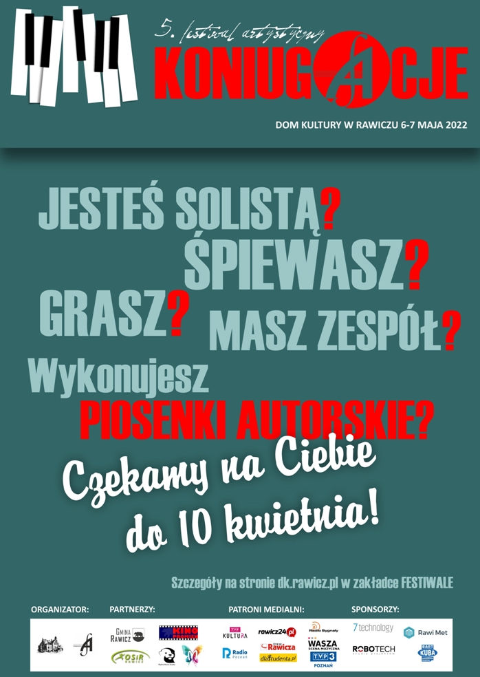 Festiwal Artystyczny Koniugacje 2022 - Organizator