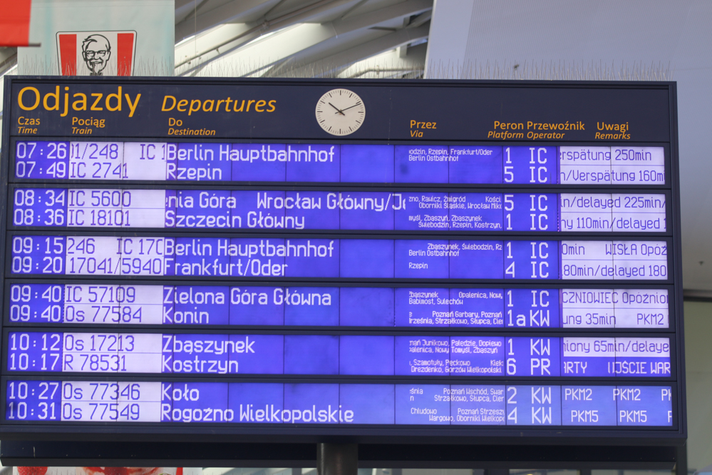 awaria pkp opóźnienia pociągów - Leon Bielewicz 