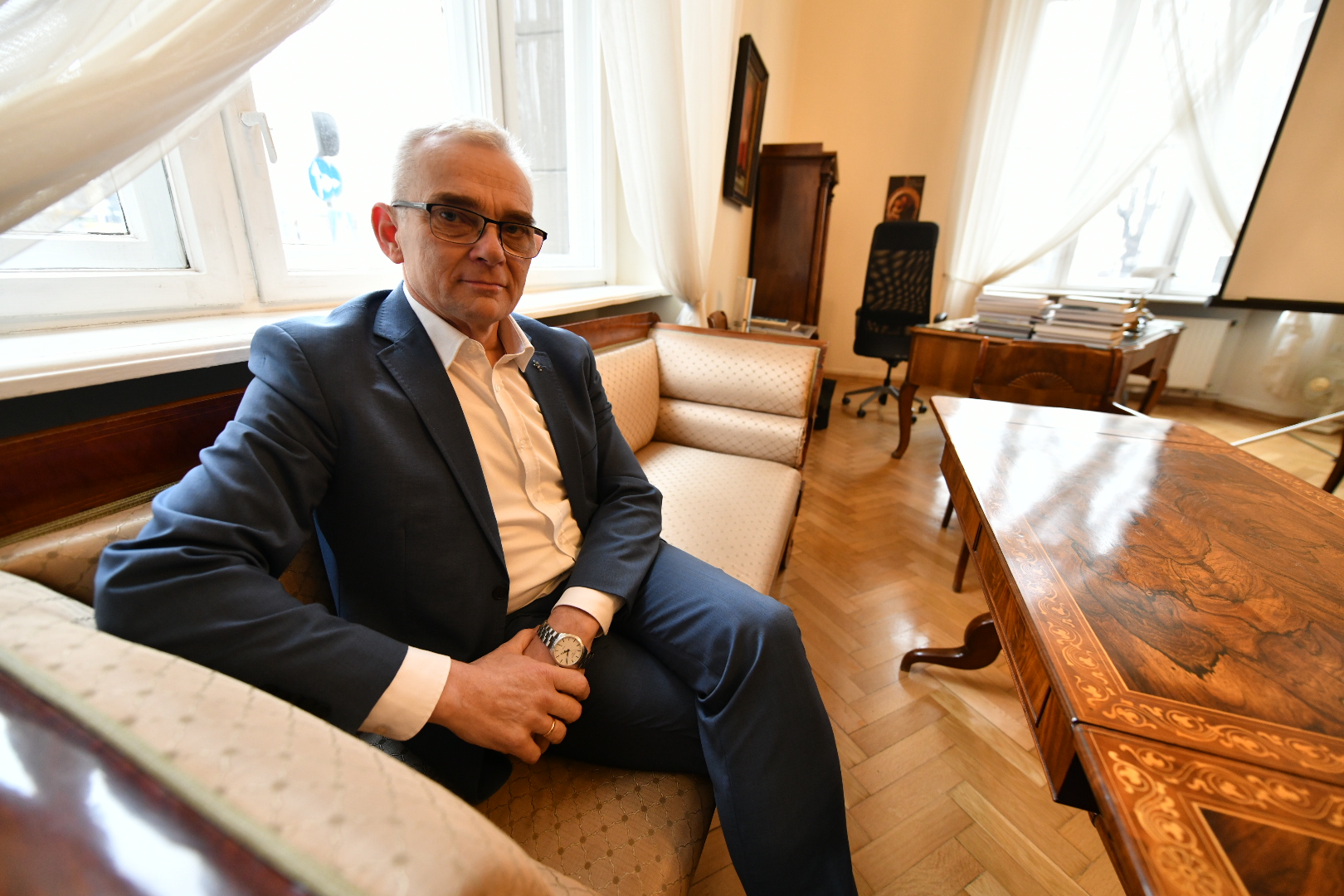 dyrektor Muzeum Tomasz Łęcki  - Wojtek Wardejn