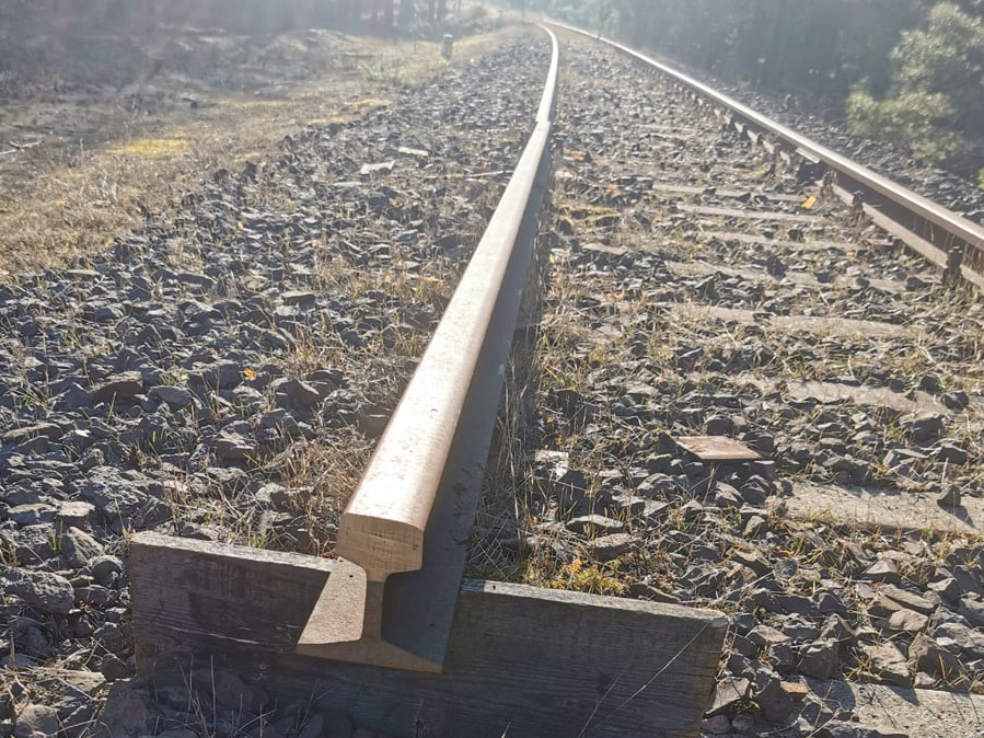 Wolsztyn-Żagań kradzież torów kolejowycb - Paweł Gajdzica  - Towarzystwo Przyjaciół Wolsztyńskiej Parowozowni