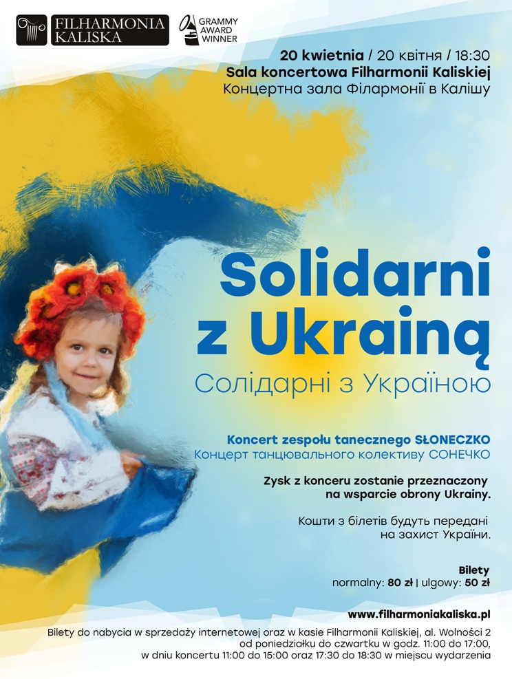 Solidarni z Ukrainą - Koncert zespołu tanecznego „Słoneczko” - Organizator