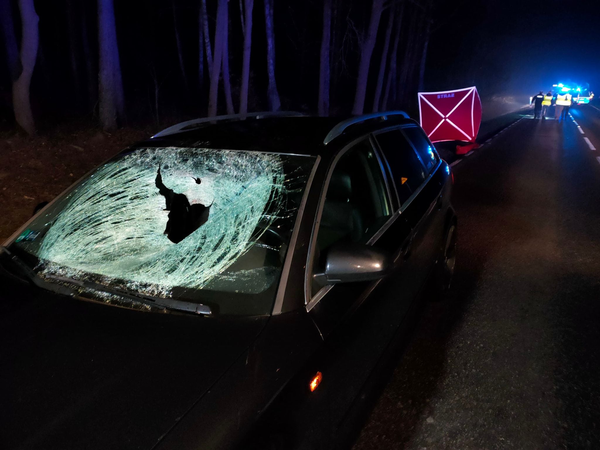 wypadek pod czarnkowem rowerzysta  - TVL Trzcianka