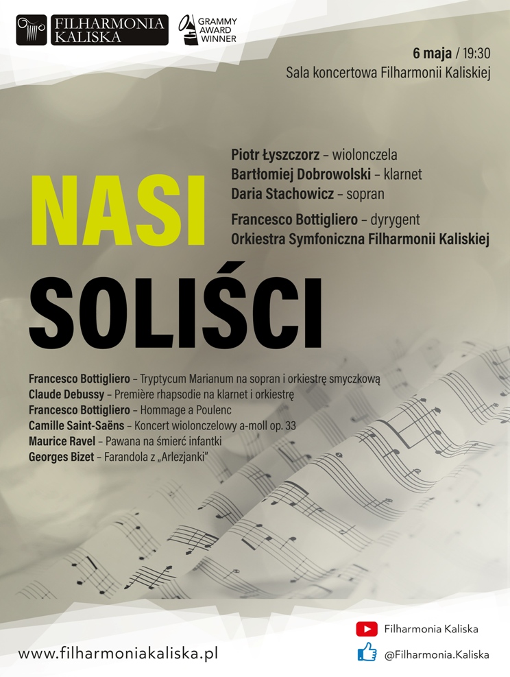 Nasi soliści – koncert Filharmonii Kaliskiej 2022 - Organizator