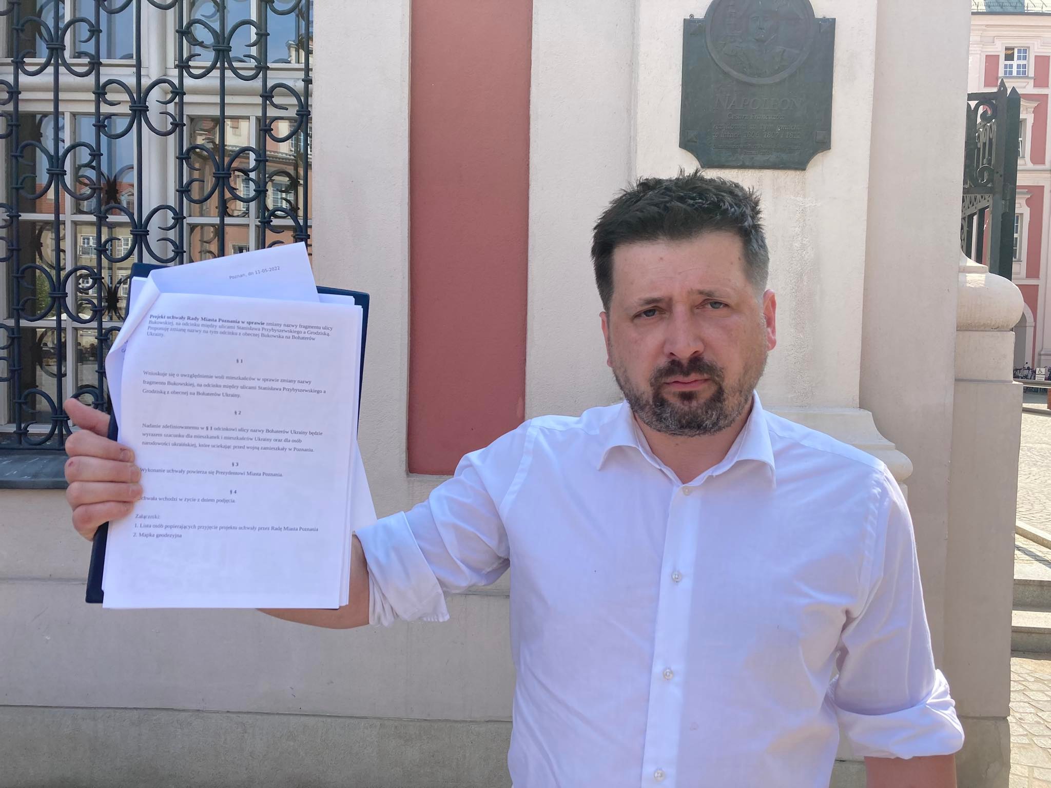 staniewski projekt zminy nazwy ulicy przy konsulacie na bohaterów ukrainy - Adam Michalkiewicz  - Radio Poznań