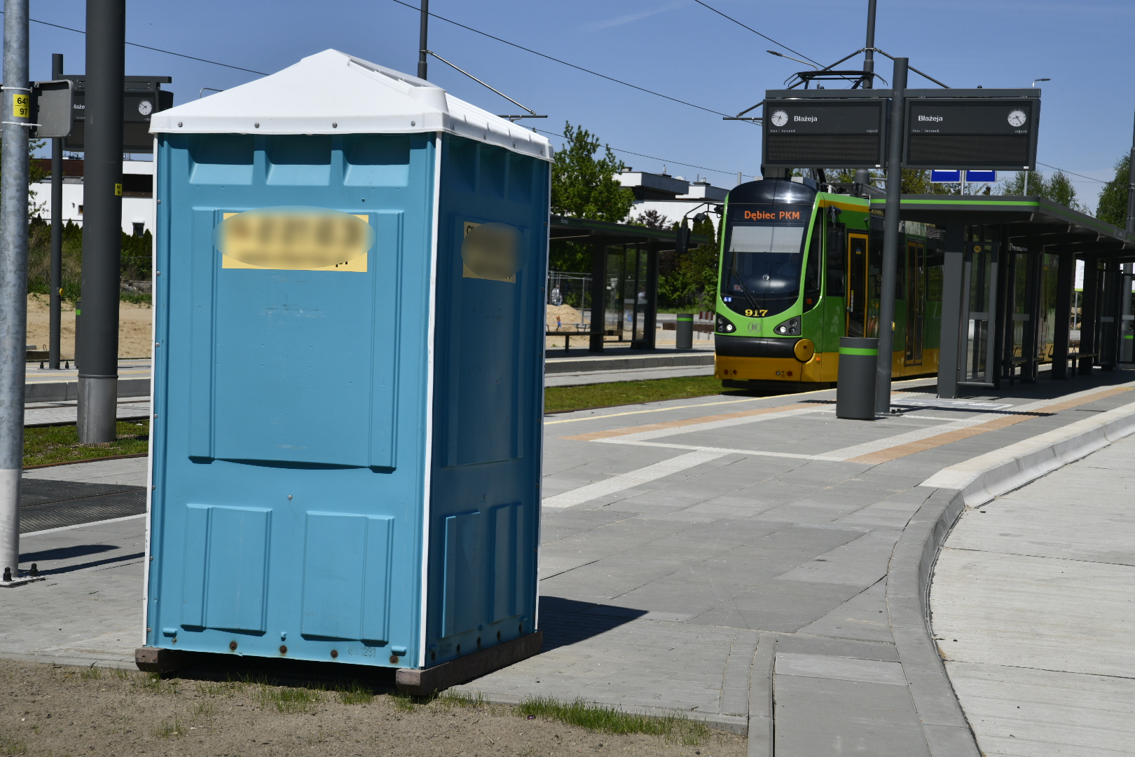 toi toi przenośna toaleta nowa trasa tramwajowa naramowice - Wojtek Wardejn - Radio Poznań